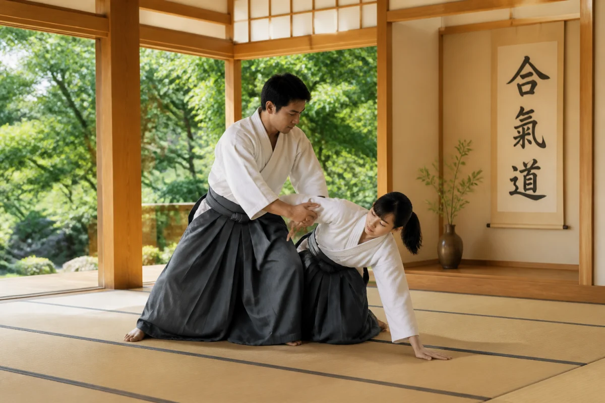 Aikido en japonais, sens, kanji et origine